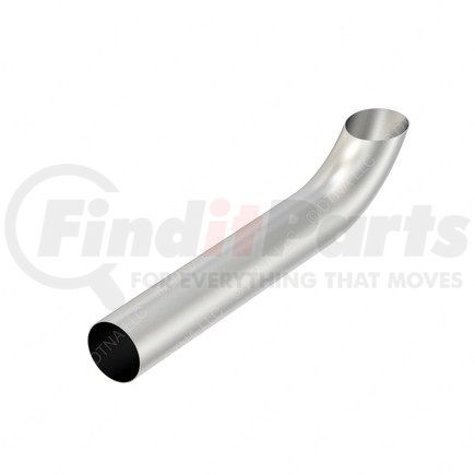 04-16677-032 by FREIGHTLINER - Exhaust Stack Pipe - 4 Inch Chrome, Curved