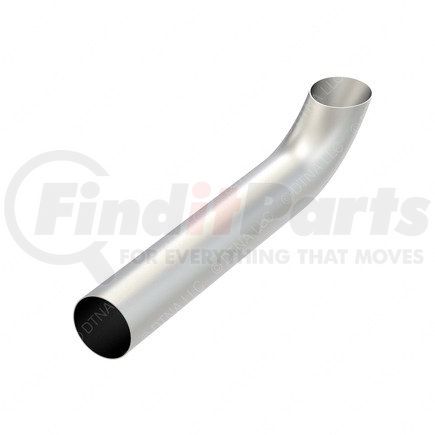 04-16677-034 by FREIGHTLINER - Exhaust Stack Pipe - 4 Inch, Chrome, Curved