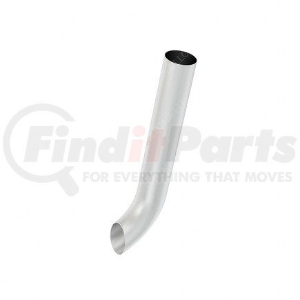 04-16759-033 by FREIGHTLINER - Exhaust Stack Pipe - 4 Inch Aluminized Steel, Curved