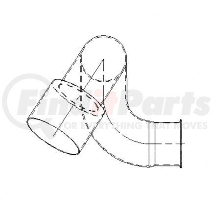 04-18904-000 by FREIGHTLINER - Exhaust Pipe - Engine Outlet, ISB, B