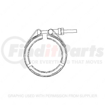 04-24201-000 by FREIGHTLINER - Turbocharger V-Band Clamp