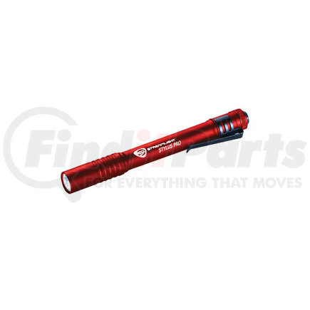 66136 by STREAMLIGHT - Stylus Pro® USB Rechargeable Penlight with 120V AC Adapter, USB Cord, and Nylon Holster, Red