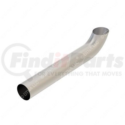 04-24297-038 by FREIGHTLINER - Exhaust Stack Pipe - 5 x 38 Inch Stainless Steel, Curved