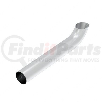 04-24297-044 by FREIGHTLINER - Exhaust Stack Pipe - 5 x 44 Inch Stainless Steel, Curved