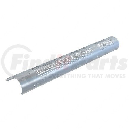 04-28534-002 by FREIGHTLINER - Exhaust Heat Shield - Aluminum, 65.28 in. x 6.56 in., 0.04 in. THK