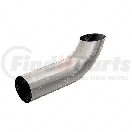 04-31798-020 by FREIGHTLINER - Exhaust Stack Pipe - Curved Stack, 5 Inch, Polished, Stainless Steel