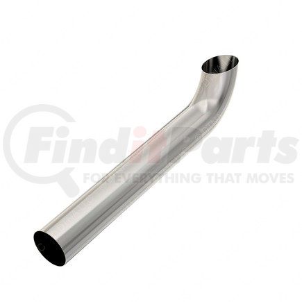 04-31798-038 by FREIGHTLINER - Exhaust Stack Pipe - Curved Stack, 5 Inch, Polished, Stainless Steel