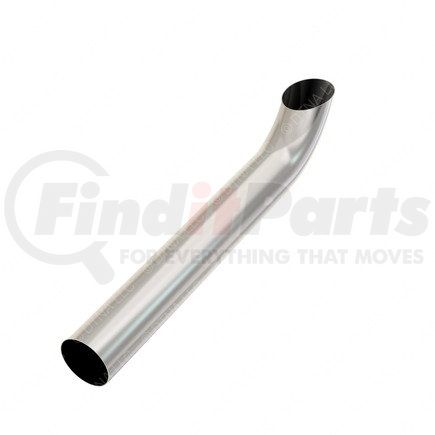 04-31799-032 by FREIGHTLINER - Exhaust Stack Pipe - Curved Stack, 4 Inch, Polished, Stainless Steel