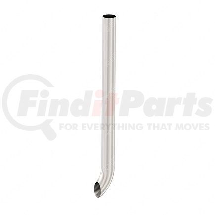 04-31799-056 by FREIGHTLINER - Exhaust Stack Pipe - Curved Stack, 4 Inch, Polished, Stainless Steel
