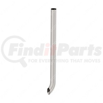 04-31799-062 by FREIGHTLINER - Exhaust Stack Pipe - Curved Stack, 4 Inch, Polished, Stainless Steel