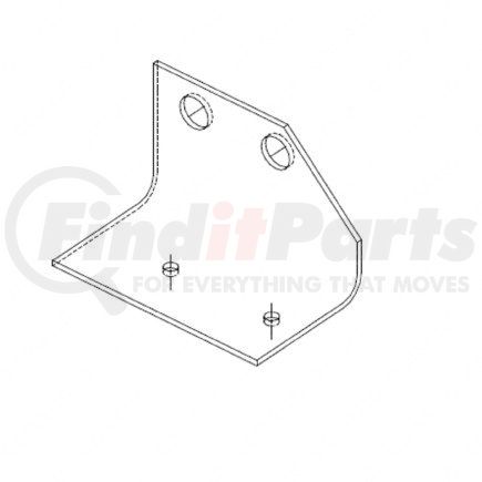 12-15932-000 by FREIGHTLINER - Air Brake Air Line Bracket - Junction Block, Cross Member Mounting