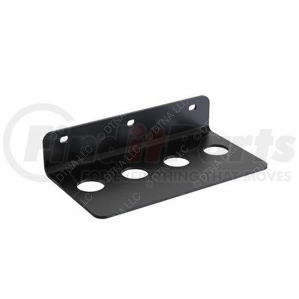 12-23035-000 by FREIGHTLINER - Air Brake Reservoir Drain Valve Bracket - Steel, Black, 200 mm x 110 mm