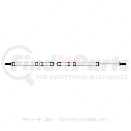 07-14376-003 by FREIGHTLINER - Manual Transmission Shift Cable - FL112, 10L