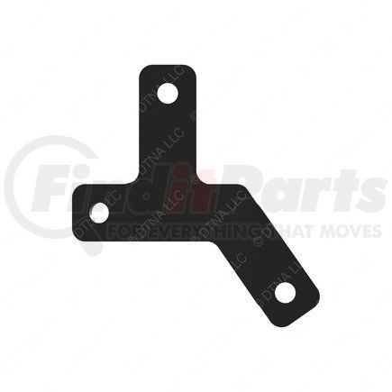 12-24640-000 by FREIGHTLINER - Air Suspension Compressor Line Bracket - Steel, Black, 2.84 mm THK