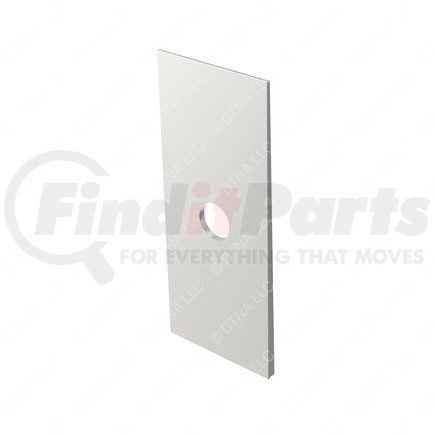 16-13363-002 by FREIGHTLINER - Axle Seat Shim - Aluminum, 3" x 7" x 1.0 Degree, 0.88