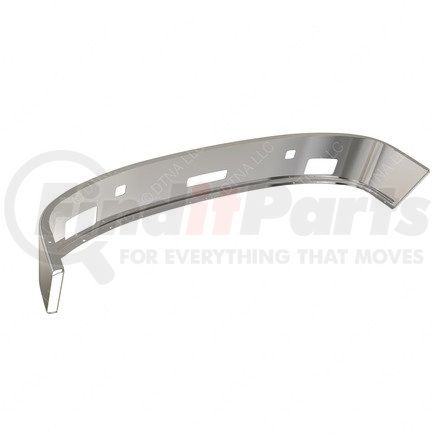 21-27595-006 by FREIGHTLINER - Bumper Assembly - Aluminum, Stainless Steel Clad, 14.5 Inch, Lamps