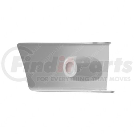 21-27739-000 by FREIGHTLINER - Bumper End - Left Side, Polycarbonate/Polybutylene Terephthalate, Silver, 607.5 mm x 353.3 mm