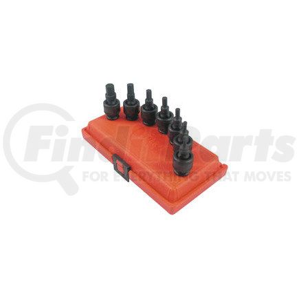 3659 by SUNEX TOOLS - 3/8 DR 7PC MET UNIV HEX IMP ST