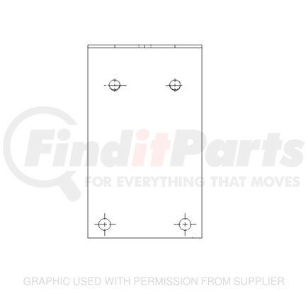 2235899002 by FREIGHTLINER - Roof Air Deflector Mounting Bracket - Rear, Left Hand