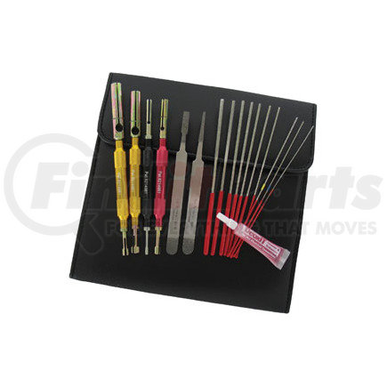 8048 by INNOVATIVE PRODUCTS OF AMERICA - HD Fleet Technician's Electrical Terminal Maintenance Set, Anodized Aluminum, Industrial Diamond Abrasive, Stainless Steel with Mild Diamond Abrasive