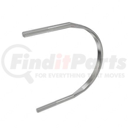 23-09459-006 by FREIGHTLINER - Air Suspension Axle U-Bolt - Clamp, 5 Inch, Stainless Steel, Flatened