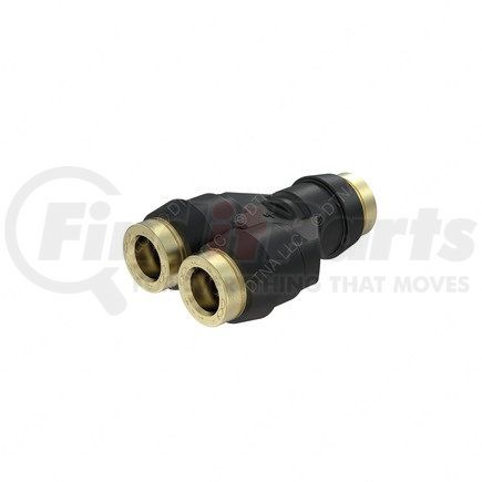 23-14401-000 by FREIGHTLINER - Connector - Y Union, (3) 1/4 Push To Connect