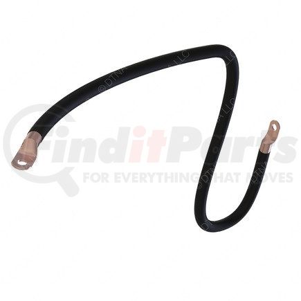 A06-14206-030 by FREIGHTLINER - Battery Cable - 2/0, Black/Negative, 2-3/8 Rt