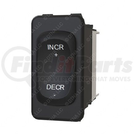 A06-30769-030 by FREIGHTLINER - Rocker Switch - Increment/Decrement, Double Pole Double Throw, Mom, Gld