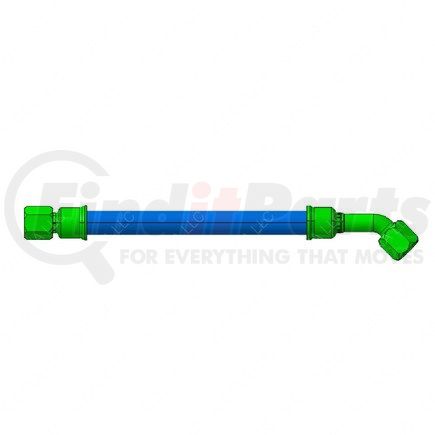 A12-25763-019 by FREIGHTLINER - Air Brake Compressor Discharge Hose Assembly - Wire Braid, #10, High Temperature