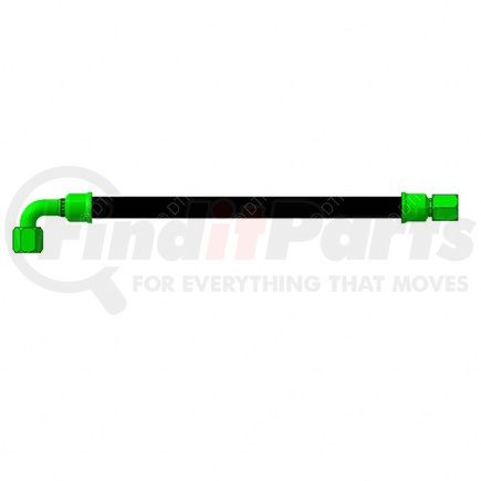 A12-25822-019 by FREIGHTLINER - Air Brake Compressor Discharge Hose Assembly - 214HT, 90 Degree