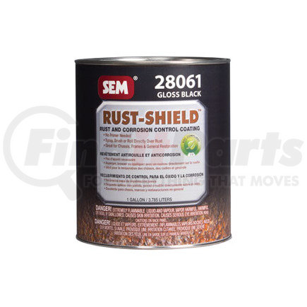 28061 by SEM PRODUCTS - RUST-SHIELD -2.8 Gloss Black