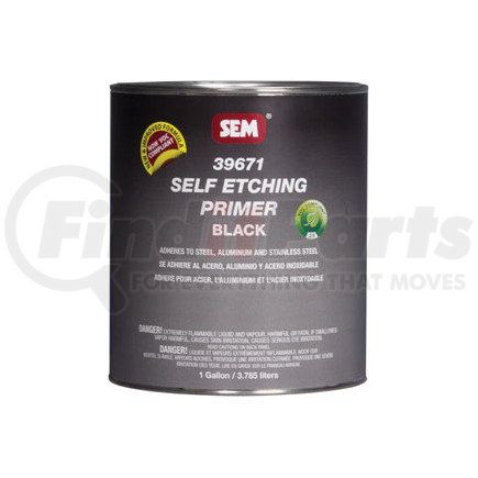 39671 by SEM PRODUCTS - Self Etching Primer - Black