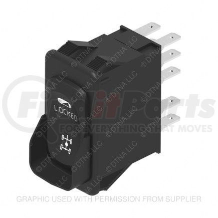 A06-37217-030 by FREIGHTLINER - Rocker Switch - Guarded, Inter Axle