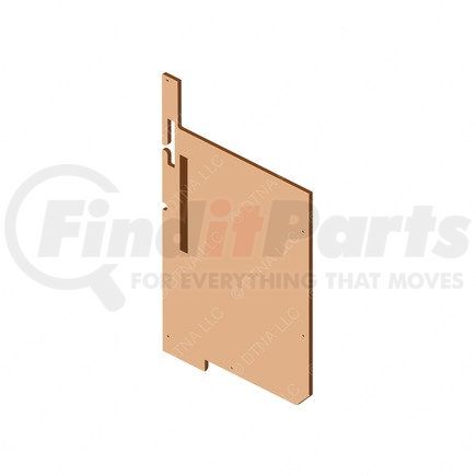 A18-71286-405 by FREIGHTLINER - Rear Body Panel Upholstery - Sidewall, Door, Tv, Right Hand, Brown