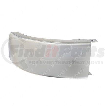 A21-26207-004 by FREIGHTLINER - Bumper End - Short, Left Hand, Chromed