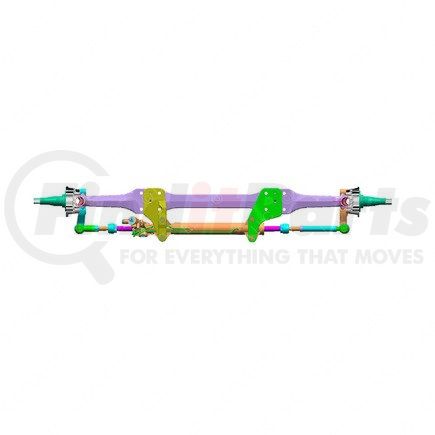 C10-00008-113 by FREIGHTLINER - Non-Driven Complete Axle Assembly - Front, Detroit F133-3N