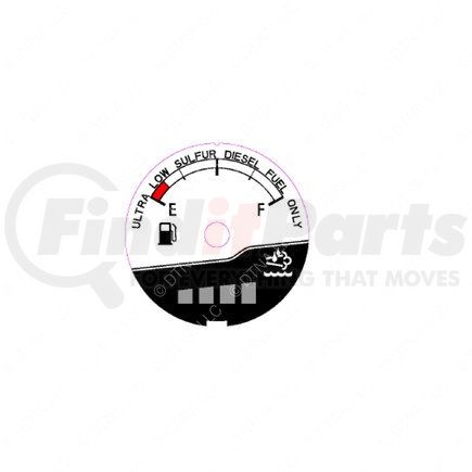 W22-00009-036 by FREIGHTLINER - GAUGE-FUEL LEVEL,POL,X