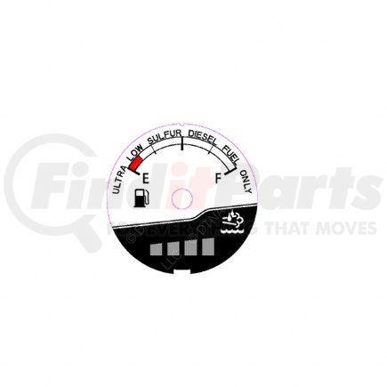 W22-00009-037 by FREIGHTLINER - GAUGE-FUEL LEVEL,POL,X