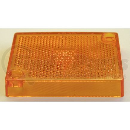 114-15A by PETERSON LIGHTING - Clearance/Side Marker Light Lens - Amber, Rectangular, 2" Height, 2-5/8" Length