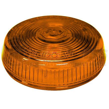 B100-15A by PETERSON LIGHTING - 100-15 Round Clearance/Side Marker Replacement Lens - Amber Replacement Lens