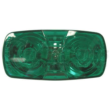 B138-15G by PETERSON LIGHTING - 138-15 Double Bulls-Eye Clearance Marker Replacement Lens - Green Replacement Lens