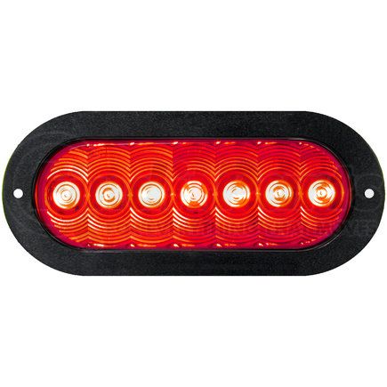 823RTL-7 by PETERSON LIGHTING - 820R-7/823R-7 LumenX® Oval LED Stop, Turn and Tail Light, AMP - Red Narrow Flange