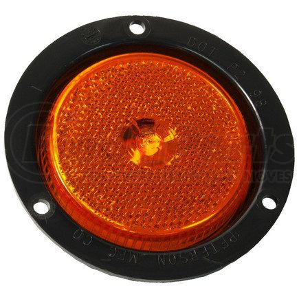 M175FA by PETERSON LIGHTING - 175 2.5" LED Clearance/Side Marker with Reflex - Amber Flange Mount