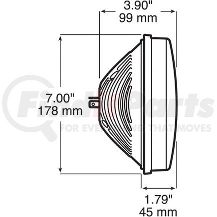 V701KC-2 by PETERSON LIGHTING - 701 Great White&reg; LED 7" PAR 56 Round Headlight - LED Headlight