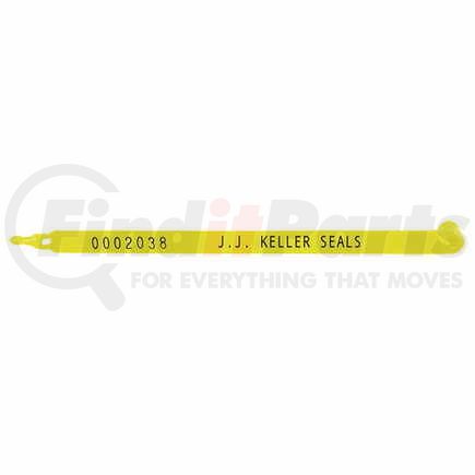 10433 by JJ KELLER - Plastic Trailer Seal - Yellow, Stock
