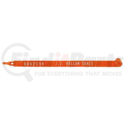 10435 by JJ KELLER - Plastic Trailer Seal - Orange, Stock