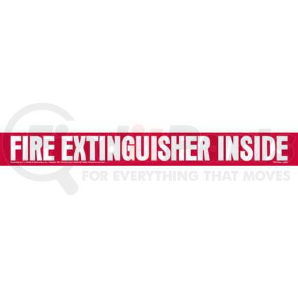 1072 by JJ KELLER - Fire Extinguisher Inside Truck Sign - 18" x 2"