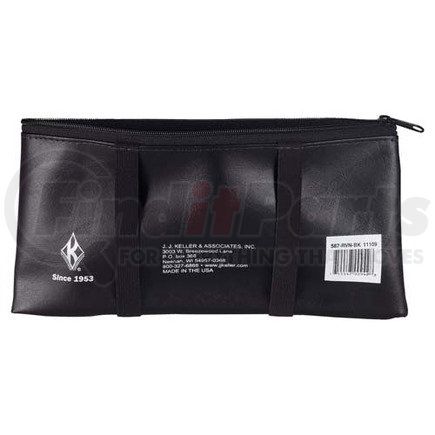 11109 by JJ KELLER - Vinyl Visor Pouch - Black - Stock