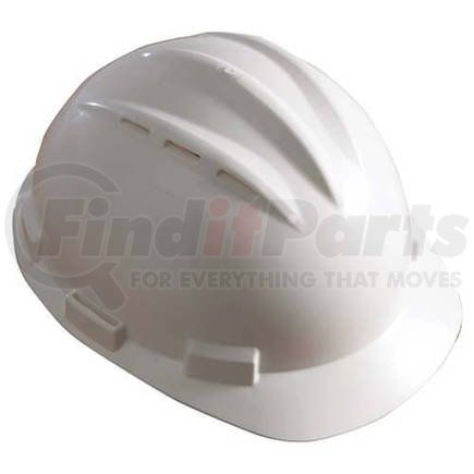 13424 by JJ KELLER - Bullard Standard Vented Shell Ratchet Hard Cap - White Standard Vented Shell Ratchet Hard Cap