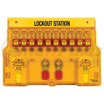 11967 by JJ KELLER - Lockout/Tagout Kit - 10-Lock Station - 22" W x 15-1/2" L x 1-3/4" D